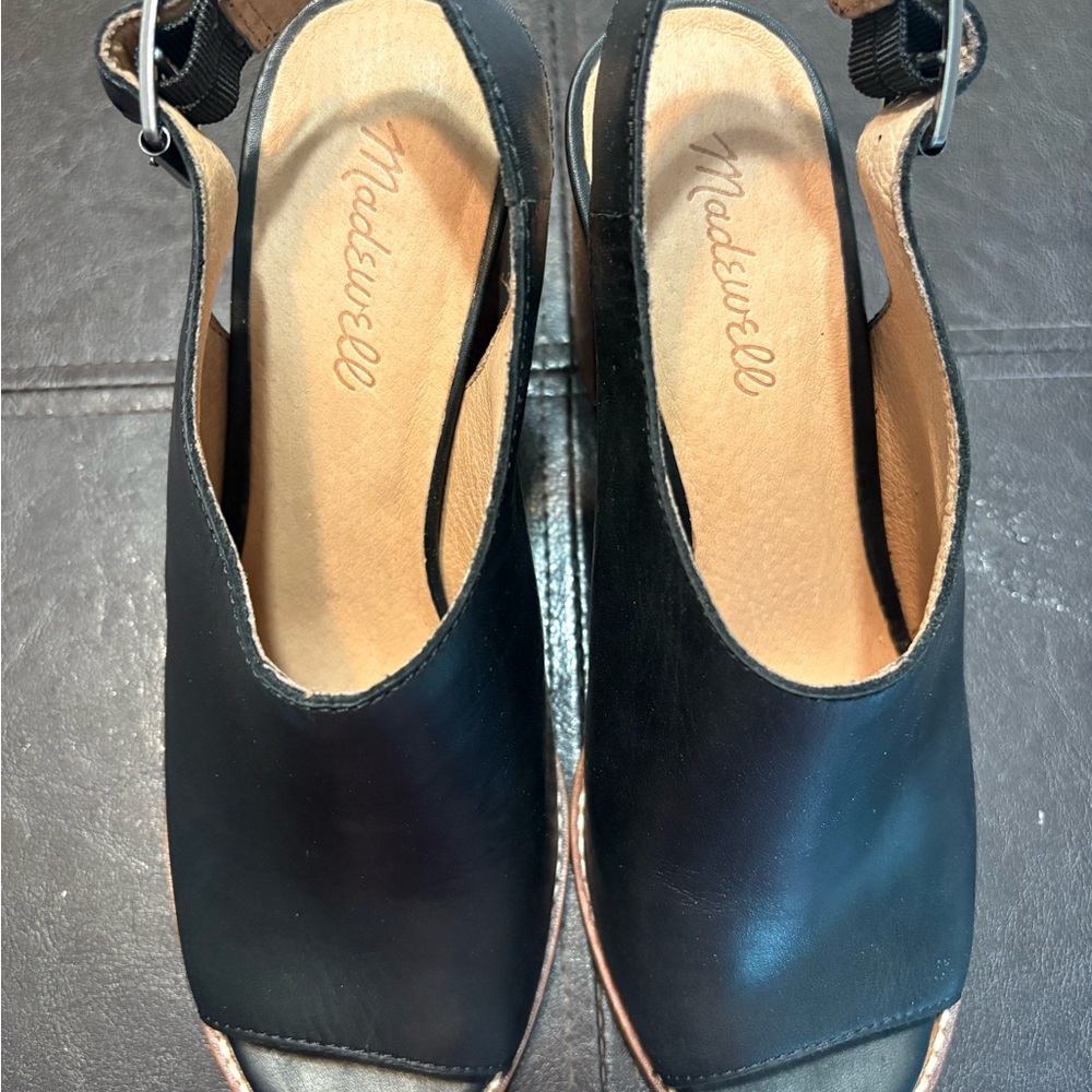 Madewell Black Leather sandals